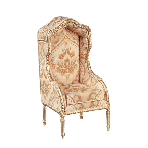 Hooded Porter Chair, Gold